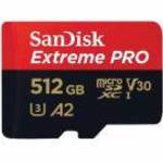 SanDisk Extreme PRO 512 GB MicroSDXC UHS-I Class 10 memóriakártya fotó