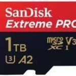 SanDisk Extreme PRO 1TB microSDXC 200MB/s memóriakártya + adapter fotó
