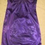 lila szatén ruha mellbetétes bokrás Unigue Boutgue h: 109 cm mb: 89 cm fotó