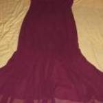 lilás bordó muszlin ruha hátul hosszabb 12-s After six fotó