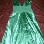 zöld selyem ruha Coast 10-s 4 merevítő muszlin rátét h: 107 cm mb: 90 cm fotó