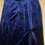 kék maxi tükörbársony ruha Dorothy Perkins 18-s h 125 cm mb: 101-114 cm fotó
