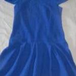 kék anyagában nyomott mintás ruha 10-s Dolls Paris h: 85 cm mb: 76-100 cm fotó