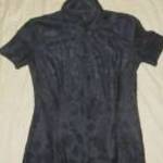 fekete anyagában mintás maxi ruha Despatch London h: 138 cm mb: 80-110 cm fotó