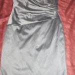 szürke szatén pánt nélküli ruha 16/44-s Dorothy Perkins fotó