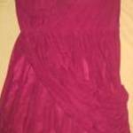 Next lilás piros mellbetétes pánt nélküli muszlin ruha címkés mb: 85 cm db: 72 cm fotó