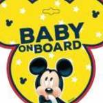 Seven Polska tábla baby on board Mickey fotó