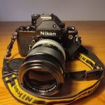 Profi Nikon F2 FEKETE slr váz Photomic DP-2 prizma és Nikkor-Q F2 135mm lencse fotó