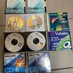 CD/DVD - CD-k DVD-k - 10 darab - vegyes összeállítás - CD/DVD-R és RW - ÚJ - Bontatlan fotó