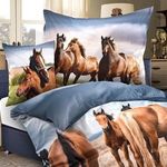 Gyerek ágynemű lovak mintával fotó