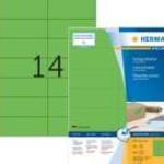 105*42, 3 mm-es Herma A4 íves etikett címke, zöld színű (100 ív/doboz) fotó