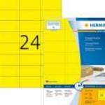 70*37 mm-es Herma A4 íves etikett címke, sárga színű (100 ív/doboz) fotó