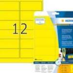 99, 1*42, 3 mm-es Herma A4 íves etikett címke, sárga színű (25 ív/doboz) fotó