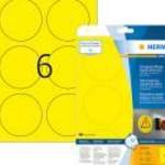 85 mm-es Herma A4 íves etikett címke, sárga színű (25 ív/doboz) fotó