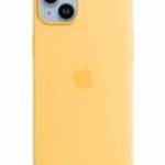 Apple iPhone 14 Plus Silicone Case with MagSafe Sunglow fotó