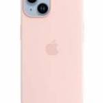 Apple iPhone 14 Silicone Case with MagSafe Chalk Pink fotó