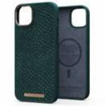 Njord Salmon Leather Magsafe Case iPhone 14 Plus Jord | Dark Green fotó