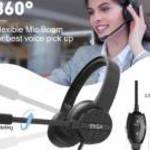 Új, EKSA® H12 3, 5 mm-es vezetékes fejhallgató mikrofonnal(Zajszűrés, Call Center, Játék)-35% fotó