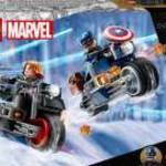 LEGO® (76260) Marvel - Fekete Özvegy és Amerika Kapitány motorkerékpárok fotó