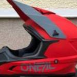 Új ONEAL 1 series Solid Red, matt piros MX, motocross, cross sisak, bukósisak eladó (S, M, L) fotó