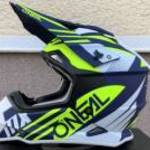Új ONEAL 2 series matt kék/sárga/fehér MX, motocross, cross sisak, bukósisak eladó (M, L) fotó