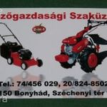 Kártyanaptár, Mezőgazdasági üzlet, Bonyhád, fűnyíró, kis traktor munkagép, 2007, , G, fotó
