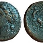 Szicilia Szirakúza (Kr.e. 287-278) Hiketas , Persephone & lovas szekeret hajtó, ókori görögök, 22mm fotó