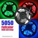 LED Szalag - Színes RGB 5050 - 12V SMD 120°- 5m fotó
