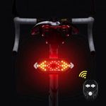Kerékpár jelzőfény VEZETÉK NÉLKÜLI jelzőlámpa LED Hátsó lámpa bal jobb fotó