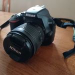 Nikon D3500 DSLR fényképezőgép + 18-55 mm objektív fotó