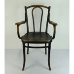 0L930 Jelzett antik osztrák thonet karfás szék fotó