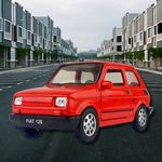 Fiat Polski 126 / fém autómodell - retro / piros fotó