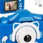 Kruzzel kék digitális fényképezőgép fotó