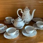 Régi Zsolnay porcelán kávés vagy teás készlet (8db-os, 1db csésze hiányzik) fotó
