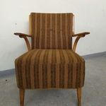 Retro fotel bútor fa karfás kárpitozott fotel szék 1 darab 5477 fotó