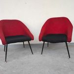 Retro bútor 2 darab vintage retró Köln fotel 1960 as évek ritka dizájn felújításra fotó