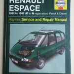 Renault Espace javítási könyv (1985-1996) Haynes fotó