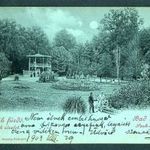 Lipik fürdő (ma Horvát ország), Park, kút pavilon, 1903.08.30. fotó