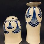 Porcelán egyedi design váza pár - N. Szontagh Éva a tervező saját példányai Hollóházi mester db.-ok fotó