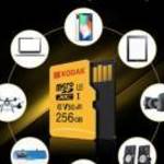 Új, Kodak Micro U3 A1 V30 memóriakártya 100 MB/s olvasási sebesség 256 GB fél áron! fotó