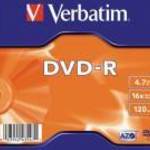 DVD-R lemez, AZO, 4, 7GB, 16x, 1 db, vékony tok, VERBATIM fotó