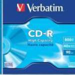 CD-R lemez, 800MB, 90min, 40x, 1 db, normál tok, VERBATIM fotó