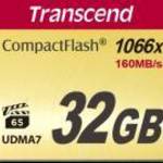 Transcend 1000x CompactFlash 32GB MLC memóriakártya fotó