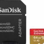 SanDisk Extreme 64 GB MicroSDXC UHS-I Class 10 memóriakártya fotó