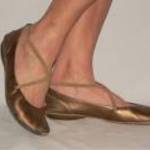 Marc Sport német bronz valódi bőr balerina cipő 39 fotó