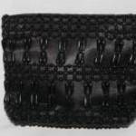 Fekete gyöngyös színházi táska női kézi táska fotó