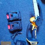Új Kimiyo akkus láncfűrész 2 akku, töltő, koffer 6 inch 36V fotó