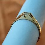 Gyémánt (brill) Köves Arany gyűrű eladó ! 18 karátos (750) 3, 5 gramm ! Ingyen posta ! fotó