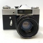 ZENIT-E Global Szovjet régi retro fényképezőgép Helios-44-2 2/58 mm objektív eredeti tokban1 FT NMÁ fotó