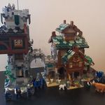 Lego Castle MOC Őrtorony és istálló + rengeteg figura - leírással ! fotó